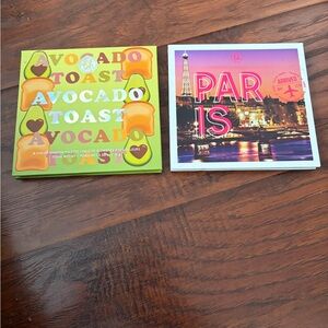 BH Avocado Toast and Paris Eyeshadow Palettes